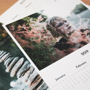 Photo lab prints custom photo calendars